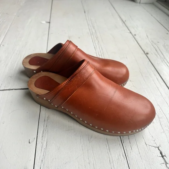 Isabel Marant Thalie Studded Clog Mules, Natural Brown, 37 ✨ - Picture 9 of 15